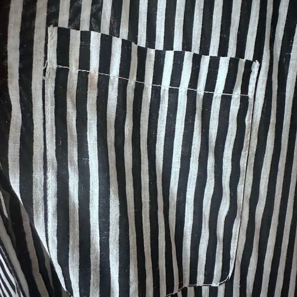 Free People Faded In The Morning Linen Blend Button Down Dress - Small Flaw* - Picture 9 of 12